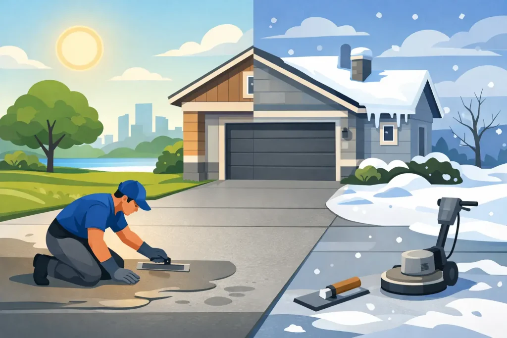 Concrete Resurfacing Built for Indiana Weather