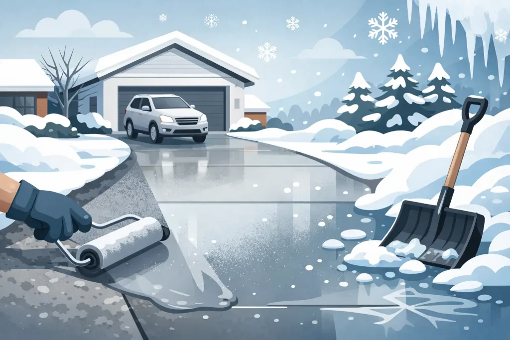 Driveway Concrete Coating for Winter Weather