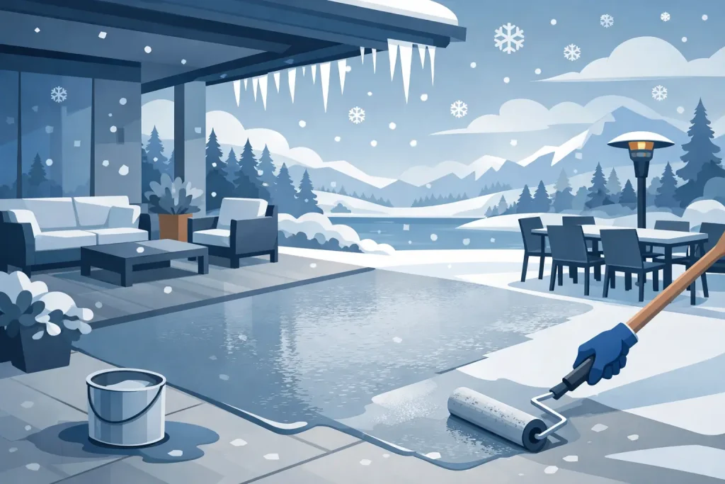 Patio Coating for Freezing Temperatures