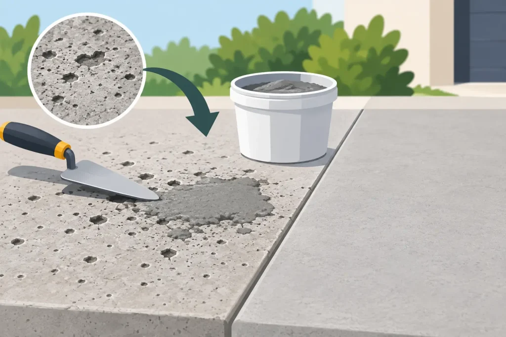 How to Fix Concrete Pitting Before It Spreads
