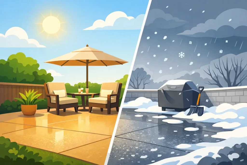 Patio Coatings Built for Indiana Weather