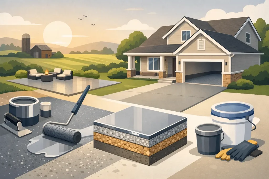 Residential Concrete Coating Guide for Indiana Homes