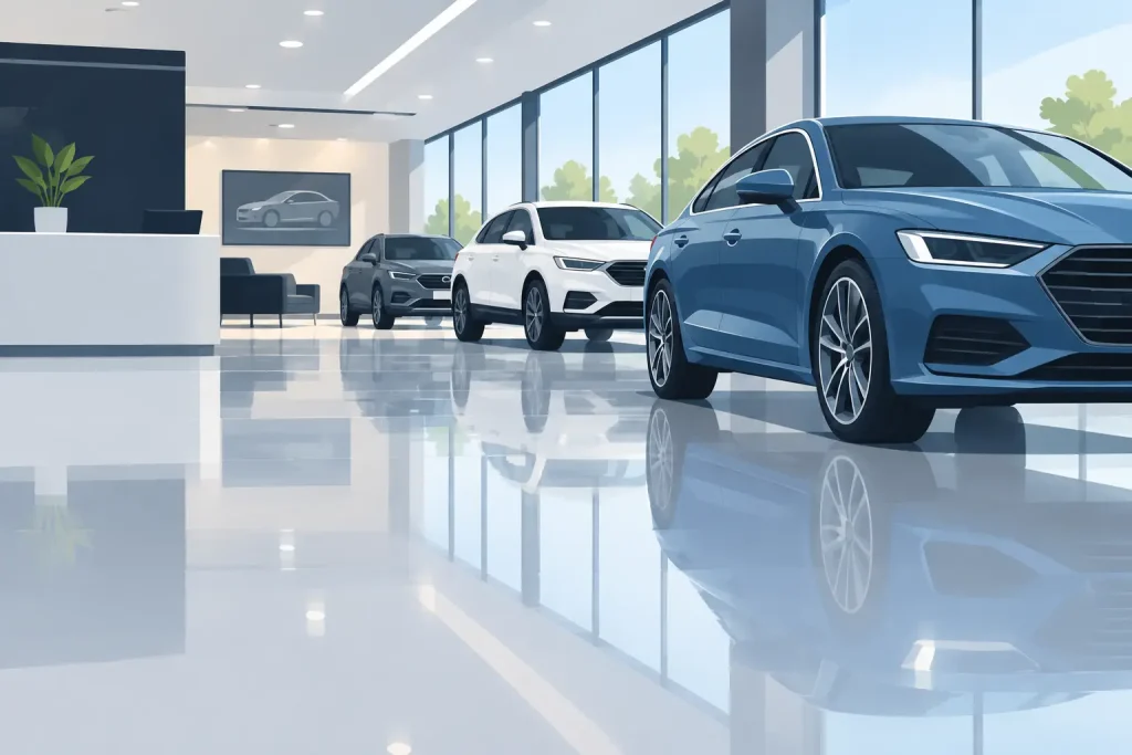 Showroom Floor Coating That Performs Under Pressure
